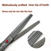 KINGSTAR 7.0in Titanium Black Professional Pet Grooming Scissors Set,Straight &