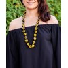 Aeiniwer Hawaiian Kukui Nut Lei Beads Necklaces with Hand Painted