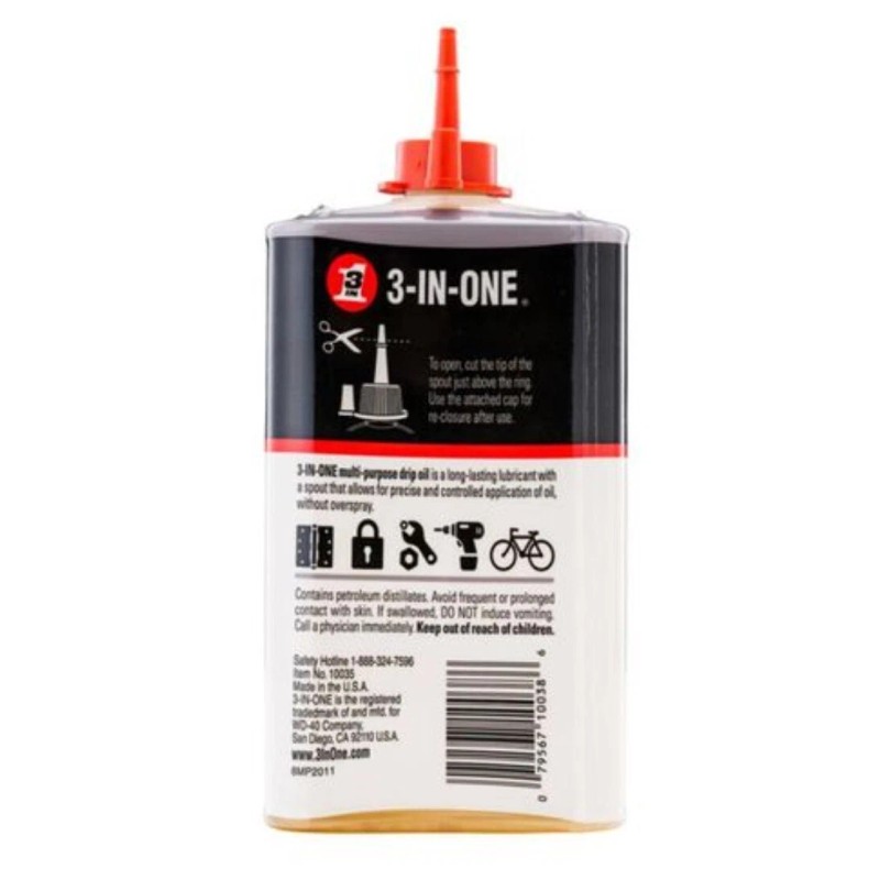 3-IN-ONE 3-IN-1 10138 8 oz Multi Purpose Lubricating Oil -