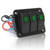 Stark Industries - 3-Gang Rocker Switch Aluminum Panel - Toggle