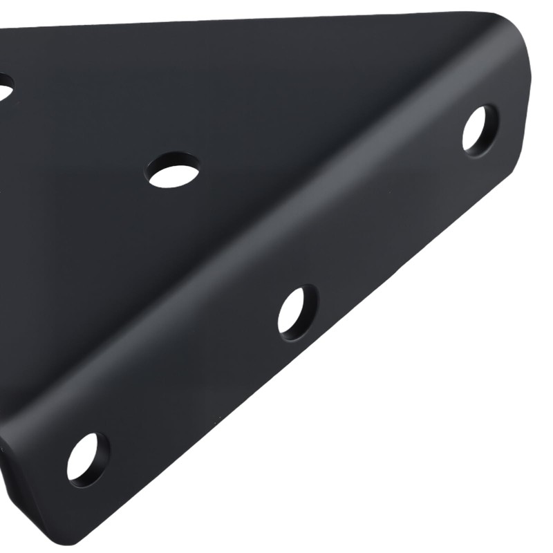 SENJEOK 6 PCS 4 Inch Black Triangle Shelf Bracket, Invisible