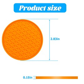 Mandark Car Cup Holder Coasters, 4PCS Silicone Anti-Slip Vehicle Insert Water Bottle Pad, Spill-Proof Automotive Interior Drink Protective Mat Accessories, Universal for SUV, Sedan, Truck (Orange)