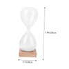 CIYODO Transparent Glass Timer Sand Clock for Home Decor Design