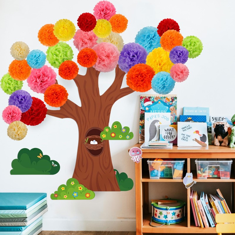 Classroom Tree Bulletin Board Set 3D Tree Classroom Decoration with