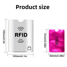 Ljxyloog 24 Pcs RFID Blocking Sleeves(18pcs 9 ColorsCredit Card Protector Holders & 6 Passport Holder), RFID Card Holder Credit Card Passport Sleeve Identity Theft Protection Secure Sleeve