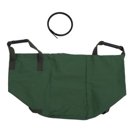 Garden Waste Bag Reusable Large Capacity Foldable Waterproof Dust Proof Leaf Trash Container Bag for Yard Lawn Green Waterproof Canvas