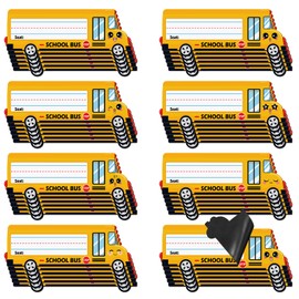 Meetory Magnetic Name Tags - 48PCS Reusable Dry Erase Magnetic Labels Name Tags for School Bus Locker Classroom Desks Whiteboard Office Supplies
