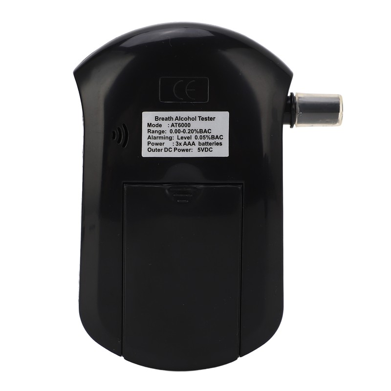 Digital Display Breath Tester Air Blowing Portable Drunk Detector with