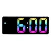 Colorful LED Digital Alarm Clock Large LED Screen Electronic Alarm