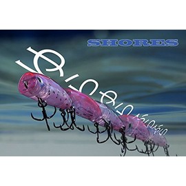 Tacklehouse Shores Oruga SOL43 Lipless Minnow Fishing Lure, Slow Floating Lure, 1.7 Inches (43 mm), 0.08 oz (2.3 g), Color: Transparent #13