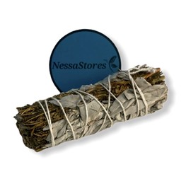NESSASTORES - White Sage + Ruda Rue Smudge Incense Sticks, 4" Bundle #JC-205 (Pack of 7)