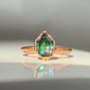 Handcrafted Copper Electroformed Aura Herkimer Diamond Healing Ring (7)