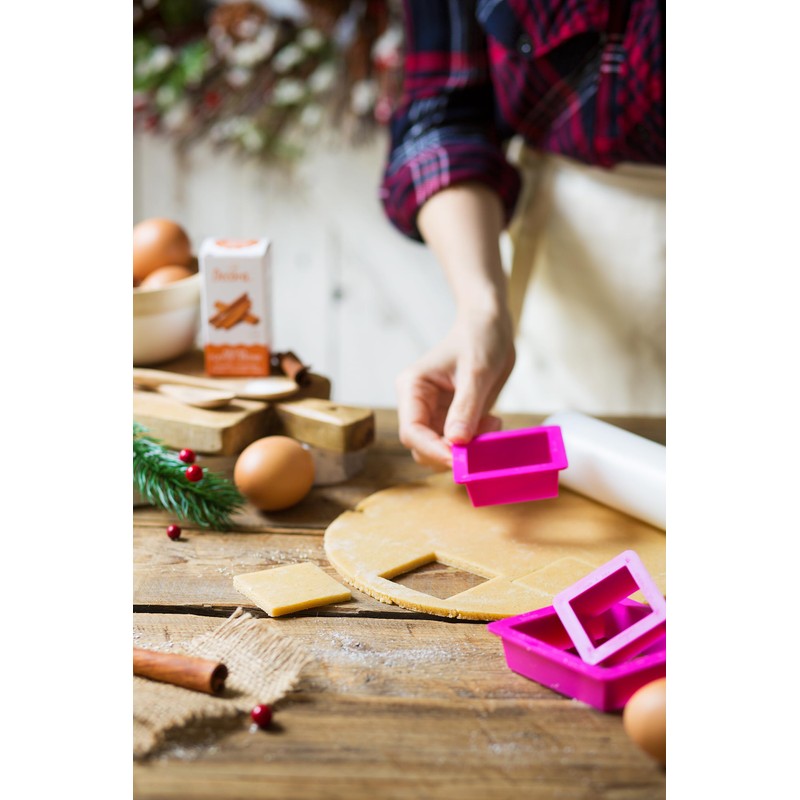 DECORA 0255304 Set 3 Ausstecher quadratisch 3,5 5 7 H