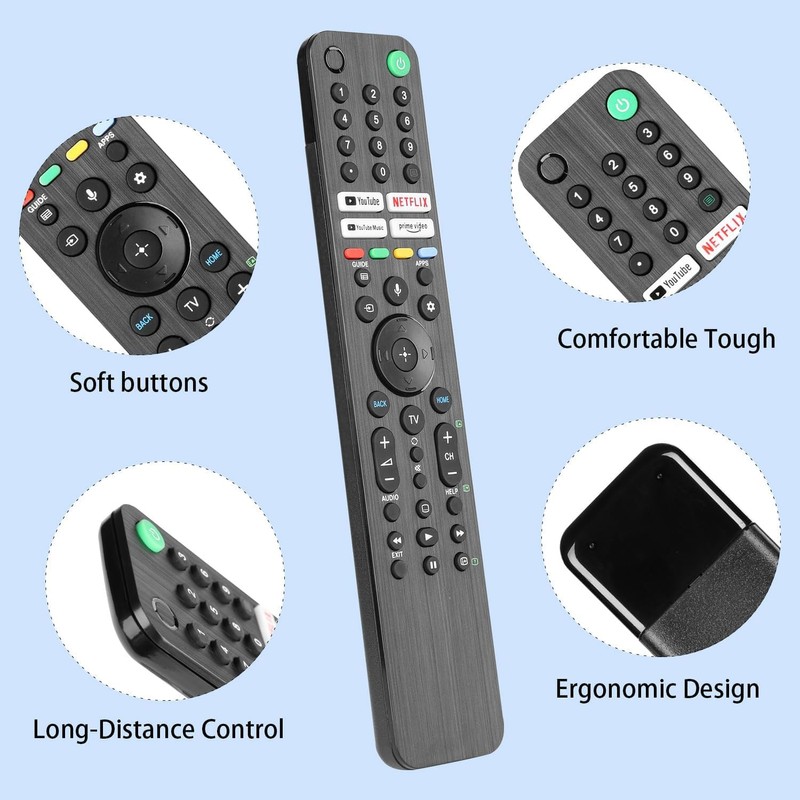 Replacement for Voice Sony TV Remote Control, Compatible for Voice