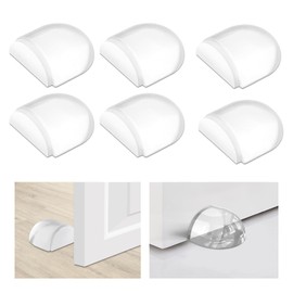 KAIYAYA 6er Set Türstopper Boden zum Kleben,Butee de Porte Transparente Selbstklebend Bodentürstopper für Alle Hartböden Geeignet Türpuffer Boden Wandpuffer Zum Schutz Von Wand und Möbel 4 x 4 x 2cm