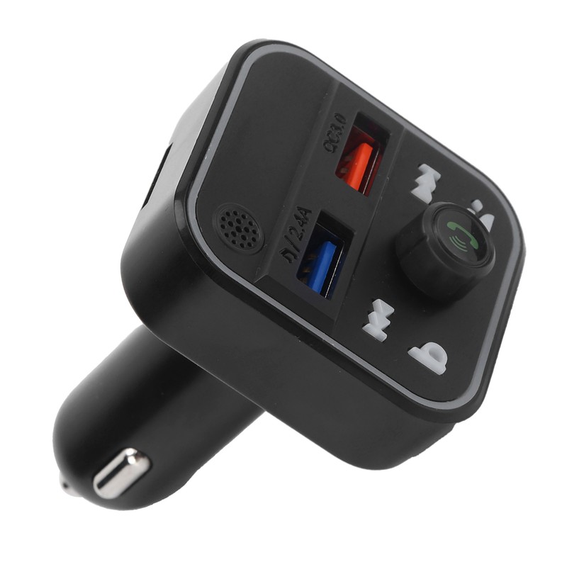 12-24V Bluetooth Car FM Transmitter MP3 Player QC3.0 Fast Charging