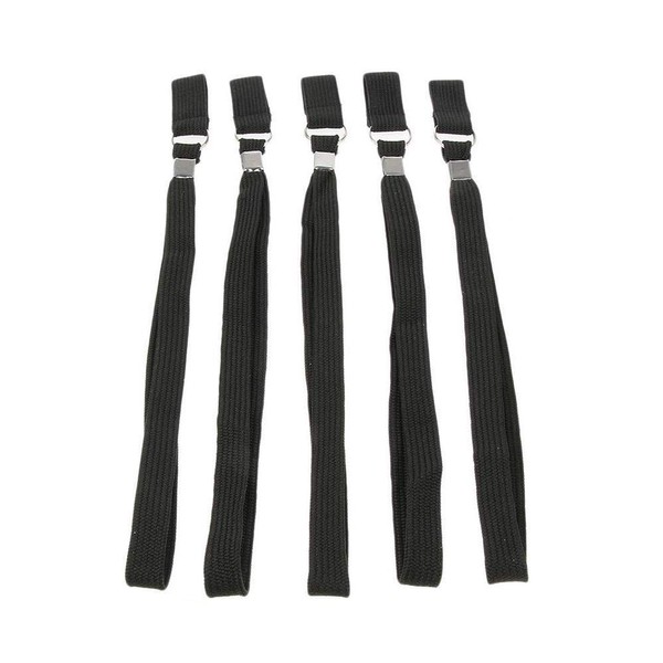 Comfort Axis - Correas elásticas de repuesto para bastones de senderismo, color negro, 5 unidades