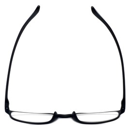 Calabria 718 Flexie Oval Reading Glasses +5.00 Ebony Men/Women Bendable Single Power Readers Flexible Durable TR90 Frame