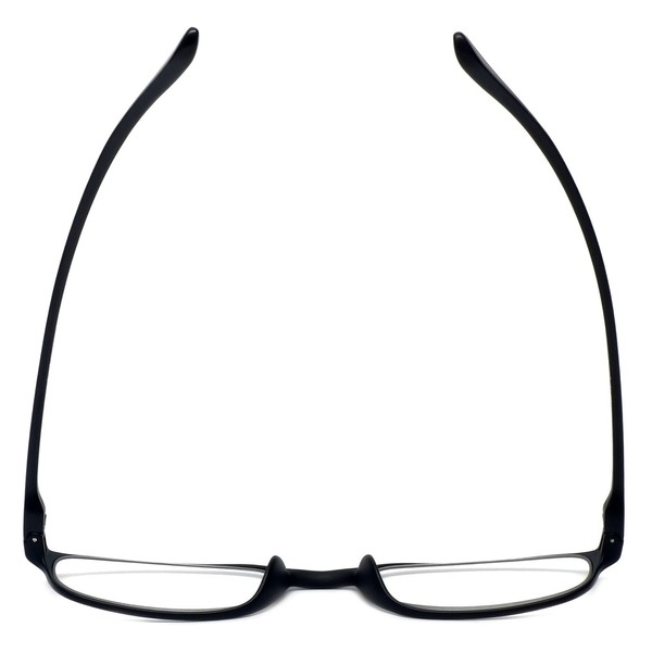 Calabria 718 Flexie Oval Reading Glasses +5.00 Ebony Men/Women Bendable