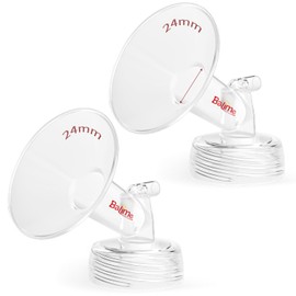 BALIME Breast Pump Parts Compatible with Spectra S1/S2/9 Plus, Not Original Accessories,Wide-Mouth 24 mm Flange, Replaces Spectra Shield（2PCS）