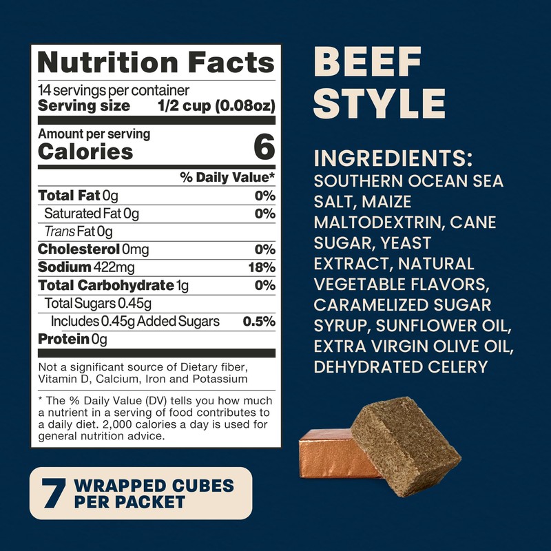 Massel Beef Style Broth Boullion Cubes, Gluten Free, Low Fodmap