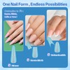 AMiLHiTon 288 formas de uñas dobles para gel constructor y