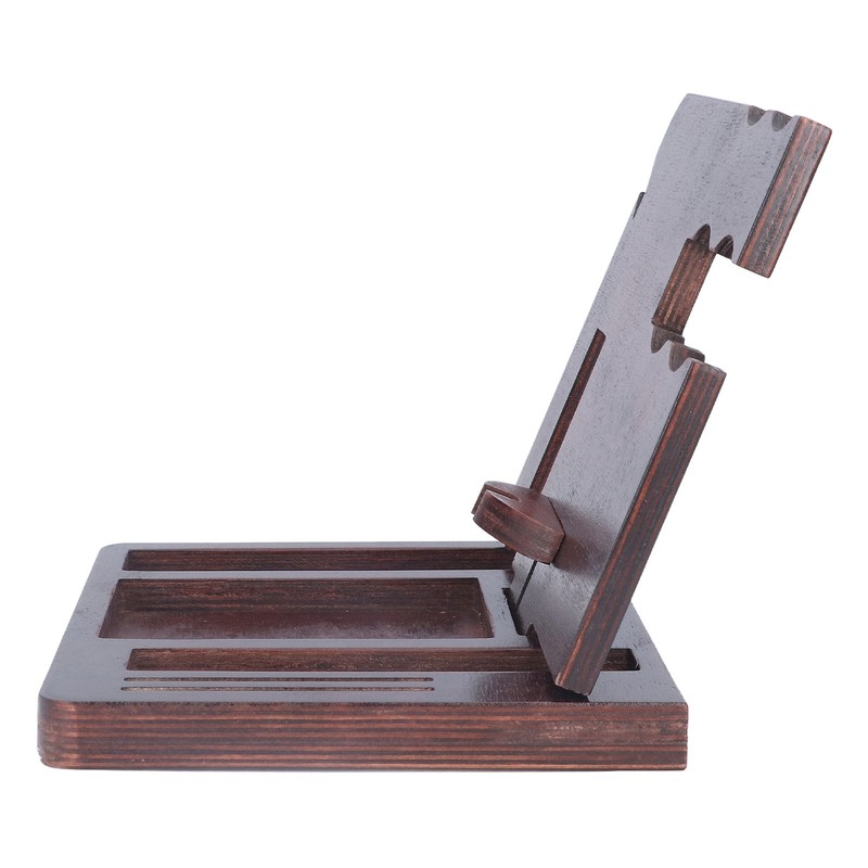 Desktop Storage Bracket Multifunctional Wooden Mobile Phone Base Watch Glasses