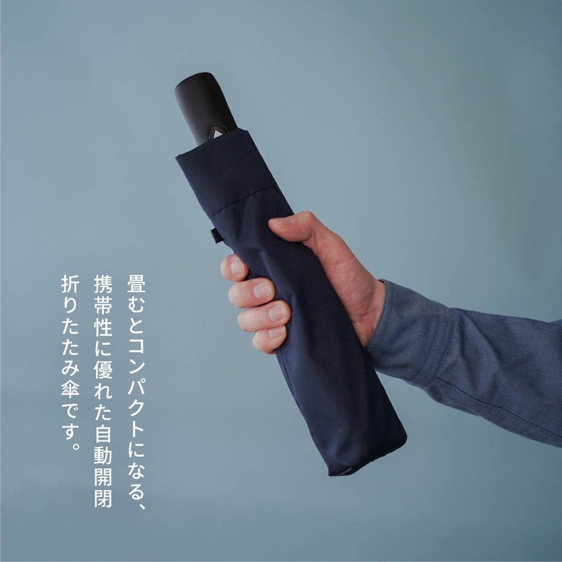 Komiya Shoten Automatic Open and Close 60cm Safety Folding Umbrella,