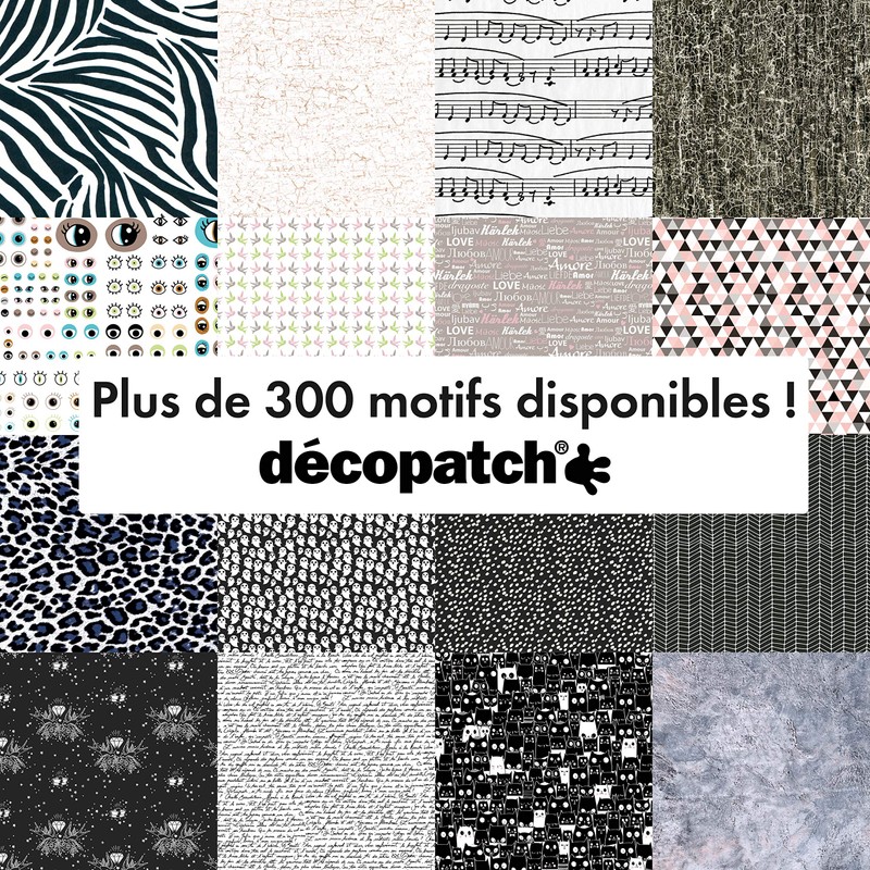 Décopatch - Ref C685O - Flying Pastel Birds Paper Pack