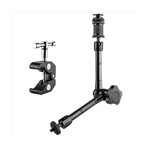 Fomito 11 inch Inch Articulating Magic Arm + Super Clamp