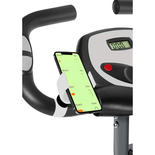 Turnaroundtech Mobile Phone Holder for Exercise Bike, Universal Suitable for Smartphones up to 7.5 Inches, Mobile Phone Holder for Bike, Spider Elliptical, for Mobile Phone, Treadmill, White