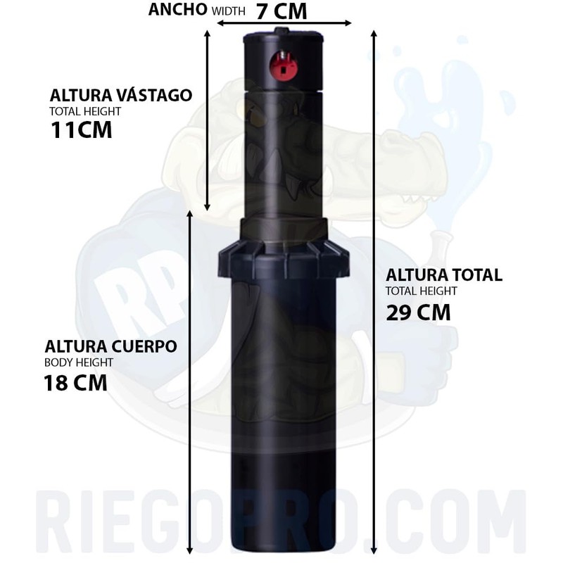 Riegopro Hunter Pack 3 Sprinklers PGP-ADJ Range from 25 to