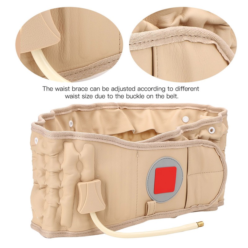 Back Decompression Waist Belt Lumbar Inflatable Traction Belt Air Waist