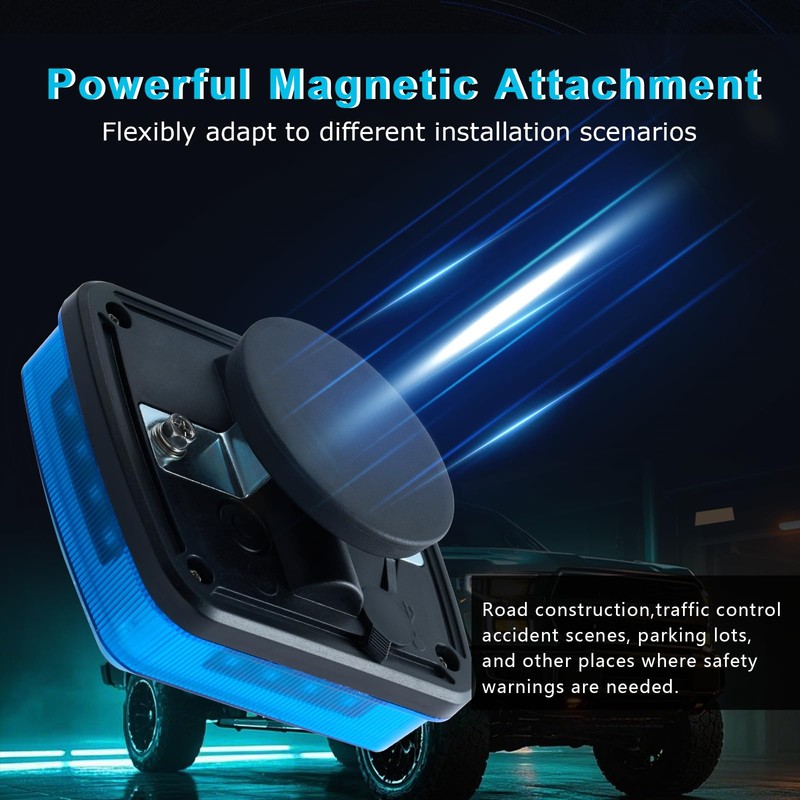 Markstor Wireless LED Road Flares for Emergency,Rechargeable Safety Flashing Lights
