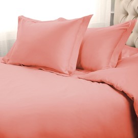 Superior Egyptian Cotton 1500 Thread Count Duvet Cover Set, Soft Comforter Covers, Luxury Bedding Essentials, Button Closure, Includes 1 Duvet Cover, 2 Pillow Shams, King/California King, Dusted Rose