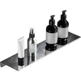 Biutimarden 12Inch Stainless Steel Wall Mounted Floating Shelf Drilling or Shelf Adhesive Modern Room Decor Wall Shelf Floating Shelf for Bathroom Bedroom Decor