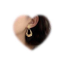Crymystal Unregelmäßige Quadratische Hohle Ohrringe für Frauen Geometrische Ohrringe Minimalistische Ohrringe Gold hohle Ohrenböcke Personalisierung Tropfen Ohrringe Schmuck Geschenke für Mädchen