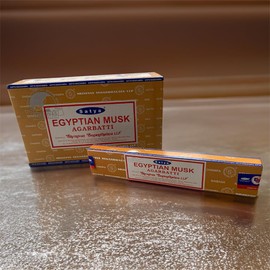 VIE Satya Incense Sticks, 4 Packs x 15g, with Incense Holder, Egyptian Musk