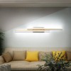 PRESDE 48" LED Vanity Light Bar, Modern Brushed Gold Bathroom
