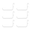 6Pcs Pegboard Hooks White Storage Hooks for Home Kitchen Utensils