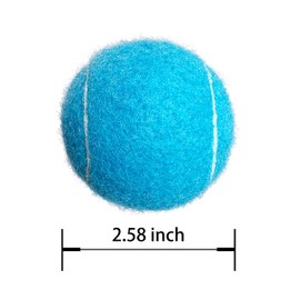 HPWFHPLF Tennis Balls, 3 Pack Practice Tennis Balls for Beginners, Training Playing Tennis Balls for Pet Dogs (Blue)