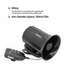 Car Megaphone, 12V 500W 120db Modified Horn 6 Sounds Warning