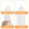 YBCPACK Squeeze Bottle 1000 ml, Pack of 4 Ketchup Bottles