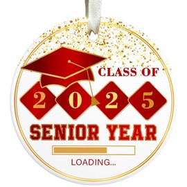 Graduation Gifts for Daughter Son, Graduation Ornaments Class of 2025 Senior Ornament, Congrats Grad Sign for Christmas Tree Decorations, Graduate Gift for High School College University