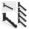 6 Pack Black Gridwall Waterfall Hooks 4 Ball, 8 Inch