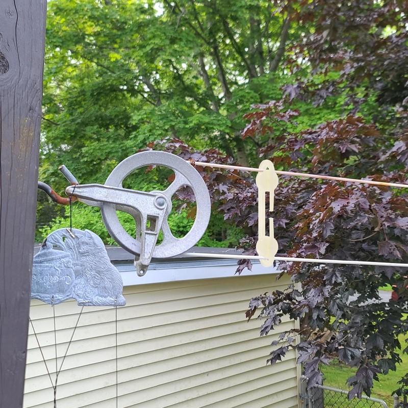QUARKZMAN Washing Line Spreader Plastic Aluminum Outer Washing Line Separator