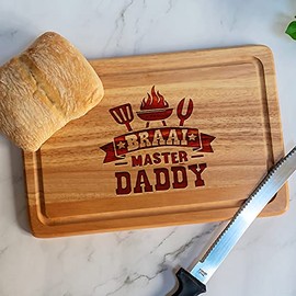 Braai Master Daddy BBQ Rectangle Chopping Board Fathers Day Gift