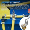 3-Way Female Brake Line Tee for 3/16" Tube, Brass Brake