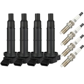 OCPTY Ignition Coil Coils Pack iridium Spark Plugs fits C1330 UF333 5C1299 for Toyota for Camry Matrix RAV4 for Highlander Solara Vibe TC HS250h 2.4L l4 set of 4