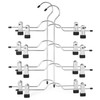 TOPIA HANGER 4 Tier Metal Skirt Hangers for Women, Pants